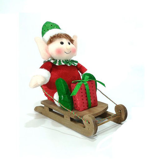 Picture of ELF ON SLEIGH BOY